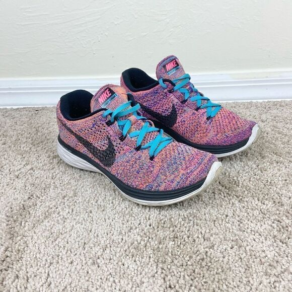 Nike Flyknit Lunar 3 Running Shoes - Multi Color